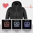 Winter Heated Jacket USB Electric Cotton Coat Zip-up Heater Thermal Clothing Heating Vest For Men SISMO