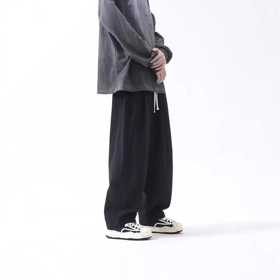 Cotton Men's Loose Wide Leg Pants MaiBeast