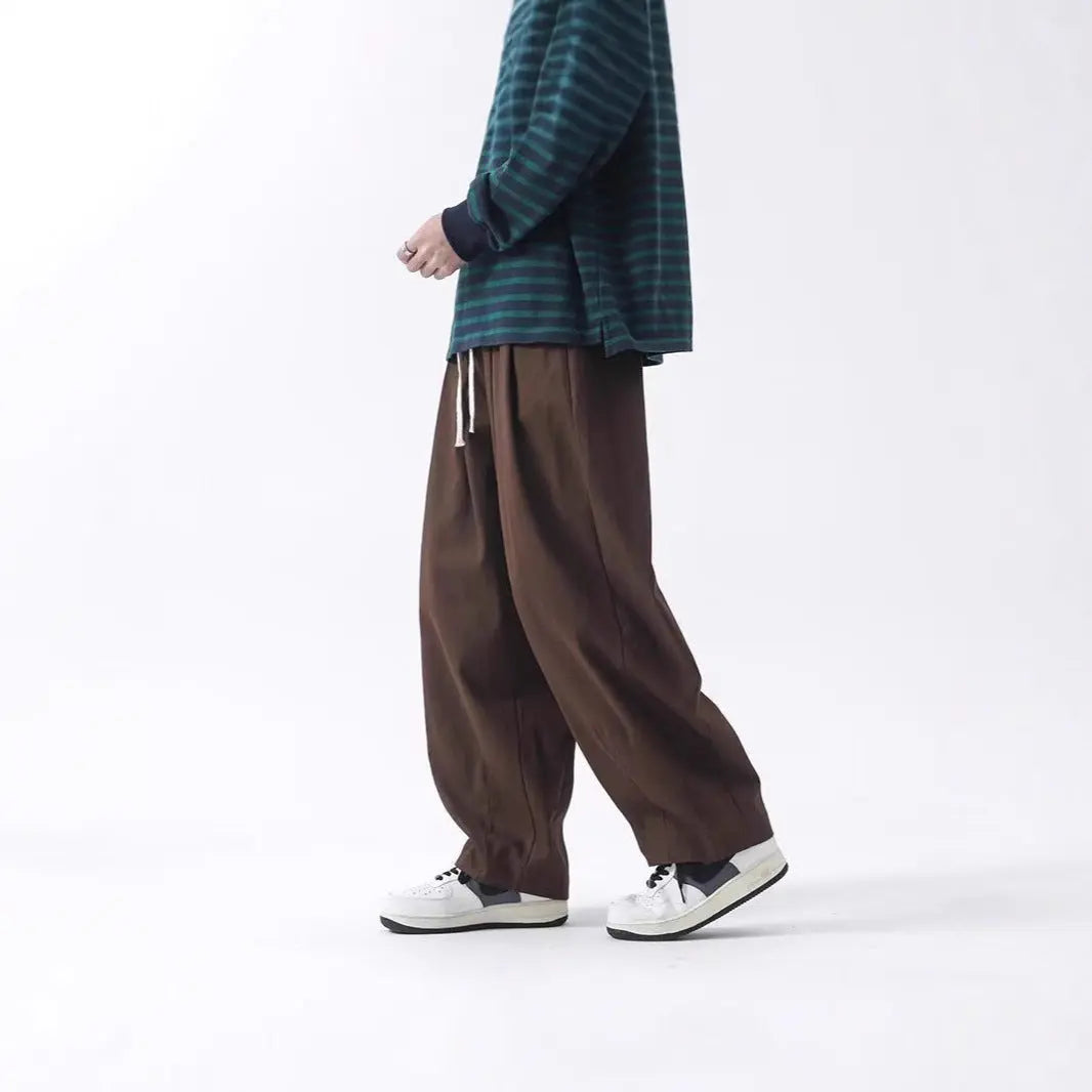 Cotton Men's Loose Wide Leg Pants MaiBeast