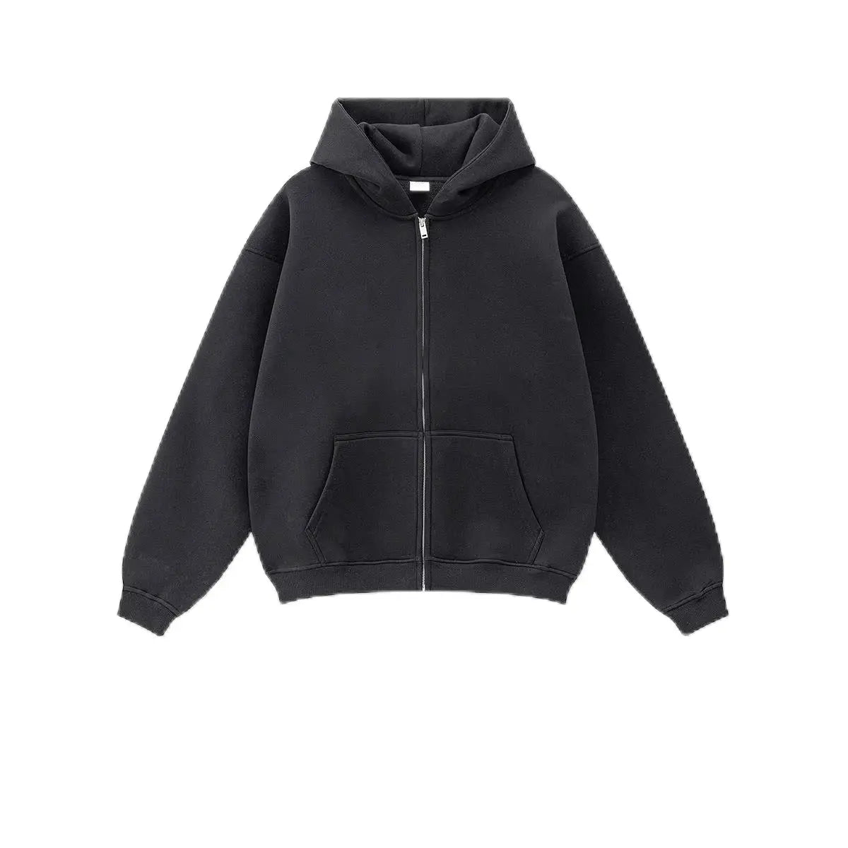 New Arrival Winter Thick 345 Grams Cotton Fleece Lining Hoodies Printing Vintage Washed Men Zip up Hoodie for Man