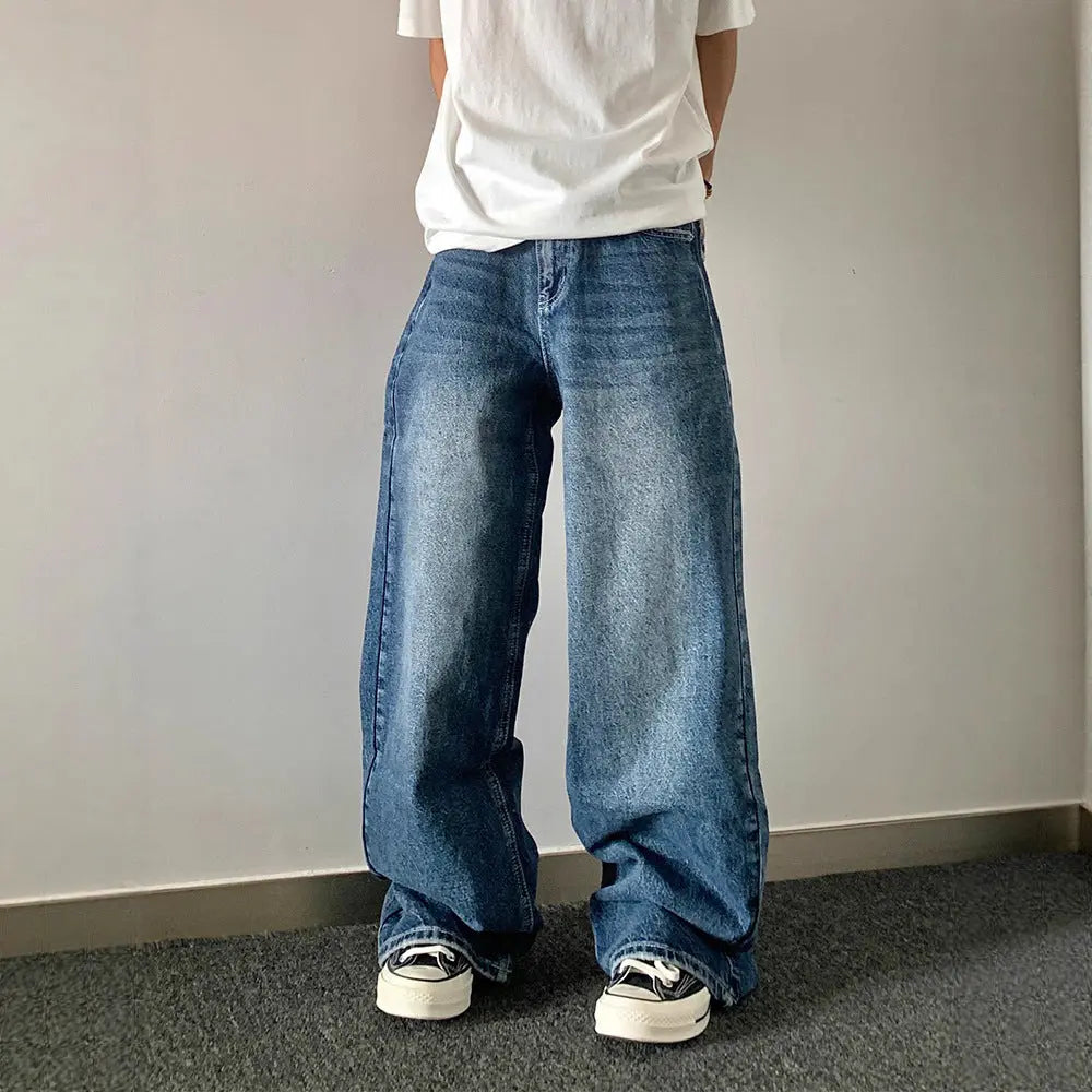 Designer Embroidered High-waisted Retro Loose Slimming Pants MaiBeast