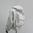 Backpack Hoodie Design Men's Coat Flower Gray SISMO