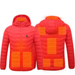 Winter Heated Jacket USB Electric Cotton Coat Zip-up Heater Thermal Clothing Heating Vest For Men SISMO