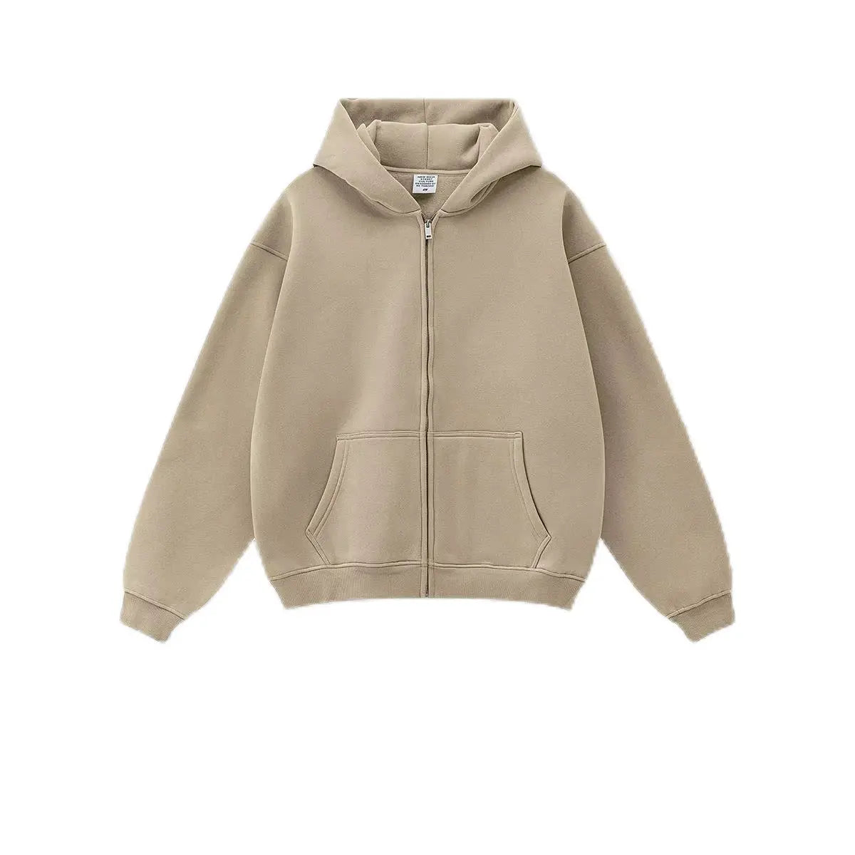 New Arrival Winter Thick 345 Grams Cotton Fleece Lining Hoodies Printing Vintage Washed Men Zip up Hoodie for Man