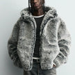 Hooded Faux Fur Jacket Coat MaiBeast