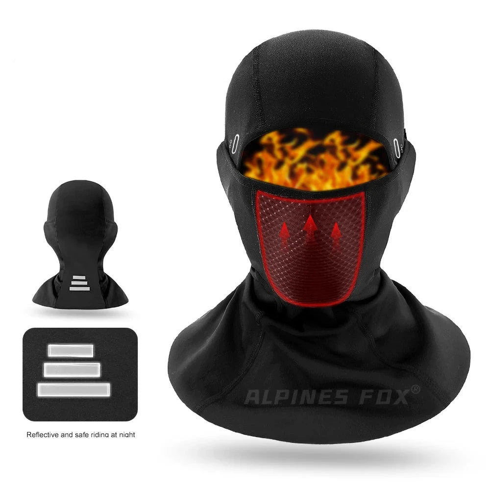 Winter Warm Waterproof Scarf Face Mask Black/Gray Fleece Diamond Fleece Cottonic Composite Polar Fleece Breathable Comfortable.