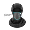 Winter Warm Waterproof Scarf Face Mask Black/Gray Fleece Diamond Fleece Cottonic Composite Polar Fleece Breathable Comfortable.
