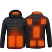 Winter Heated Jacket USB Electric Cotton Coat Zip-up Heater Thermal Clothing Heating Vest For Men SISMO