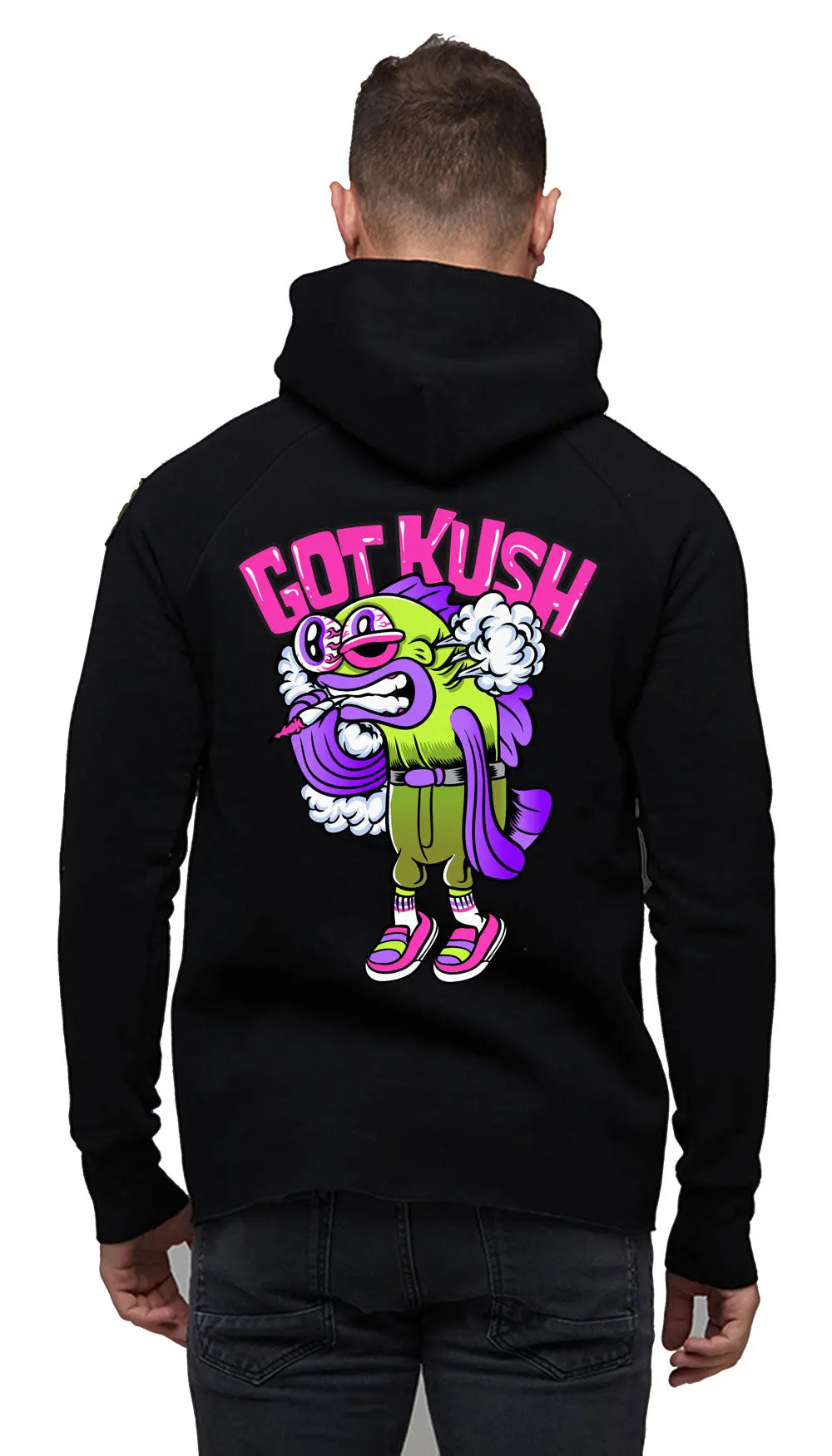 Smoked Trout Zip Got Kush Clothing