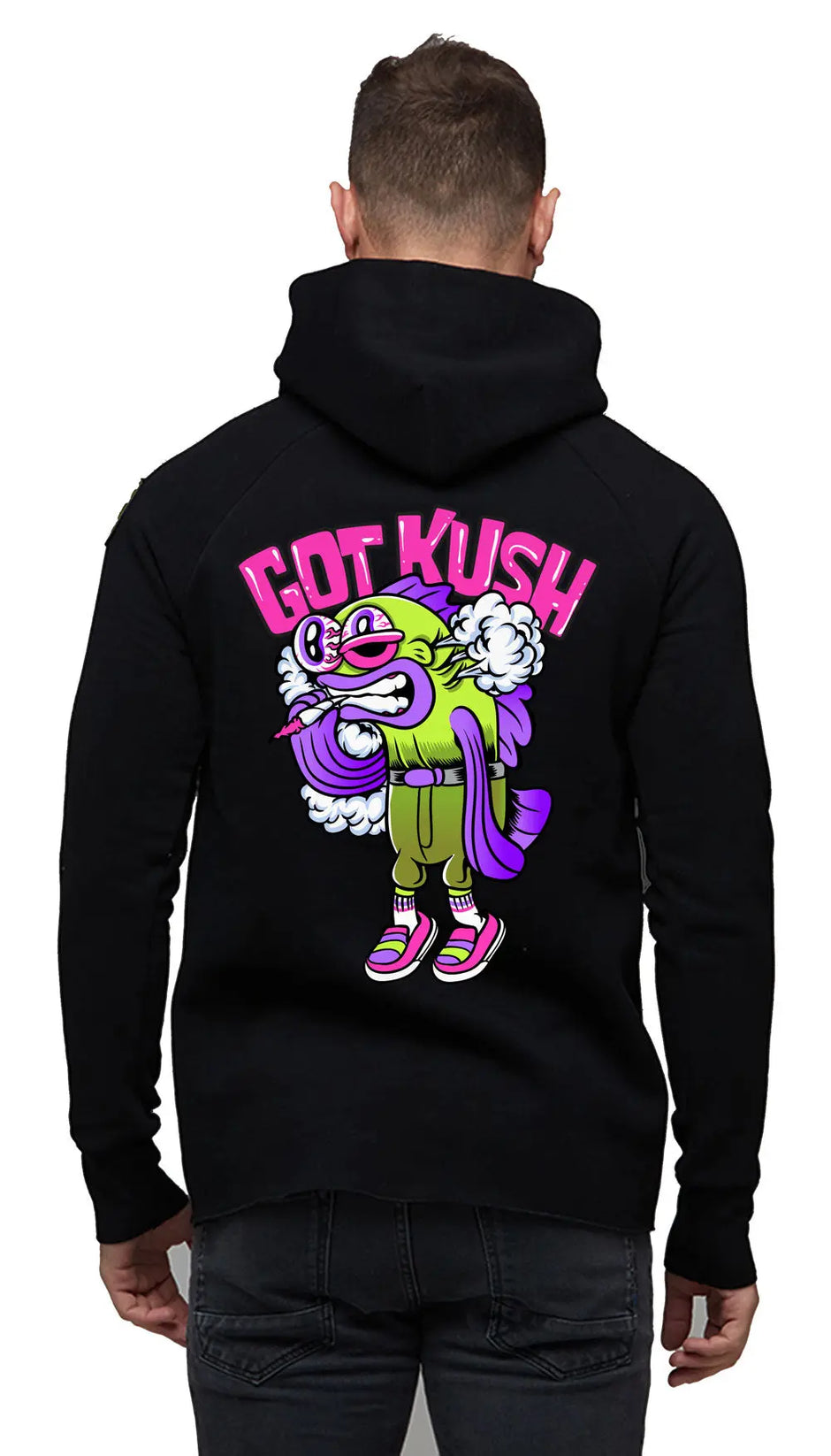 Smoked Trout Zip Got Kush Clothing